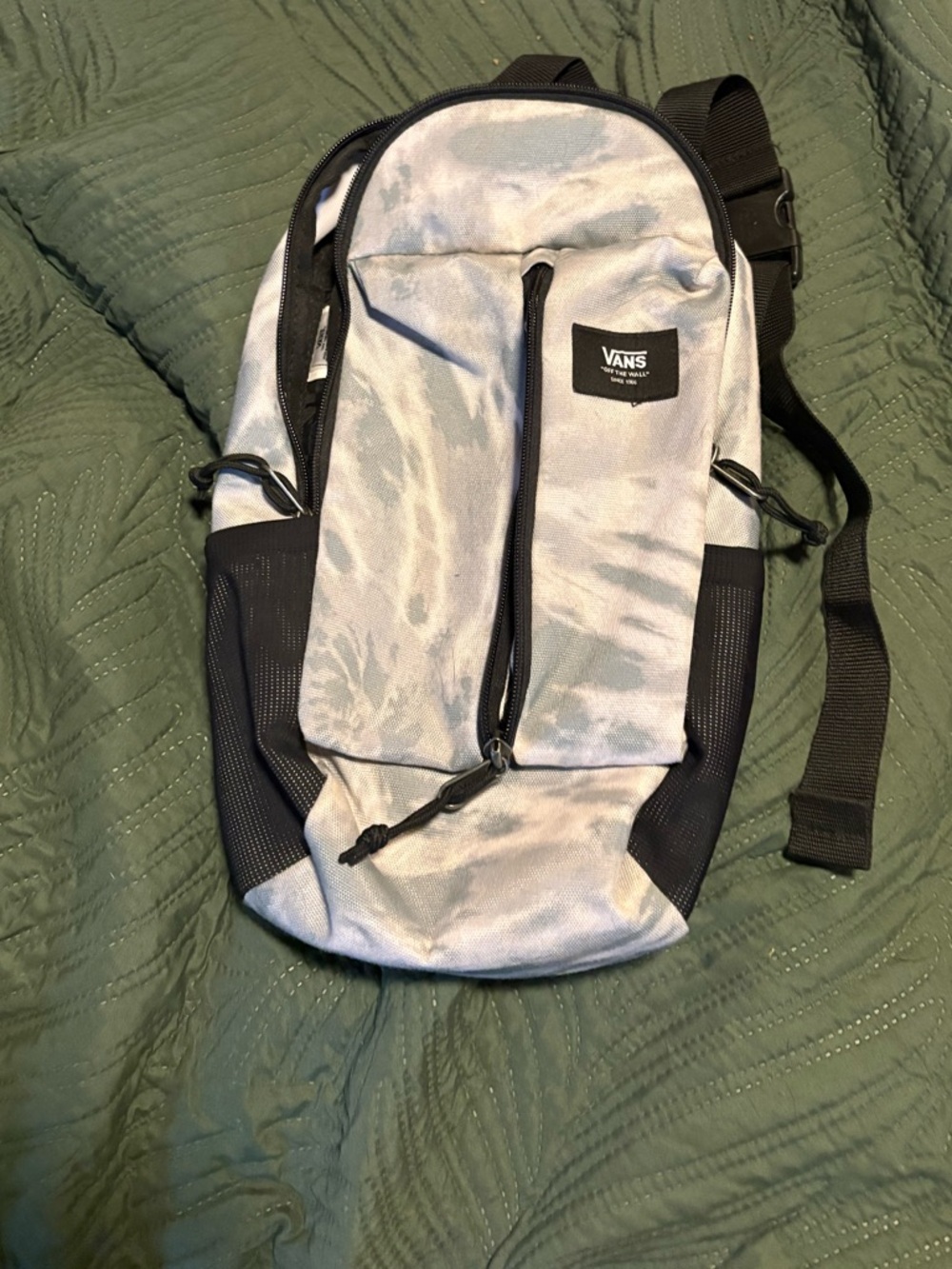 Vans Black & Green Tie-Dye Sling Pack